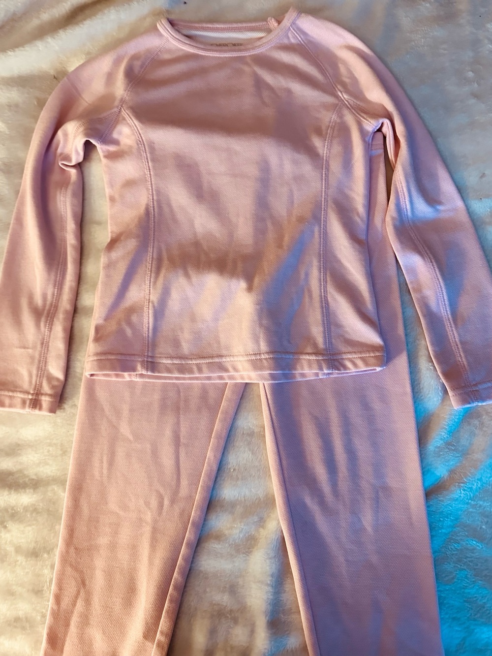 Cherokee Light Pink Girls Thermal Matching Set